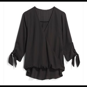 Faux Wrap Blouse